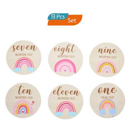 Baby Milestone Discs Set - Rainbow